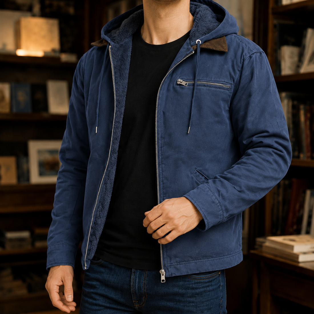 Axel Hooded Jacket - Blue