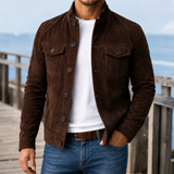 Magnus Military Jacket - Dark Brown