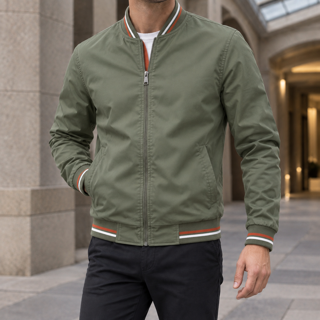 Jamie Bomber Jacket - Army Green