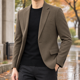 Esteban-Grey Slim Blazer - Dark Khaki