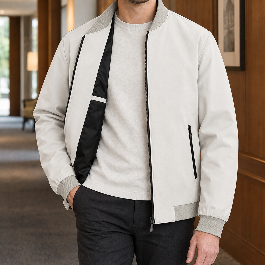 Charlie-Lane Zip Jacket - Off White