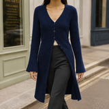 Alba-Faye V Neck Sweater - Blue