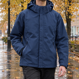 Amaury-Wren Hooded Zip Jacket - Navy