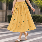 Nadia Polka Dot Skirt - Yellow