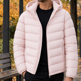 Sebastien-Ellis Hooded Puffer Jacket - Pink