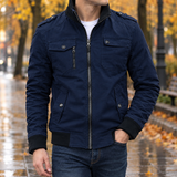 Octavian-West Utility Jacket - Dark Blue