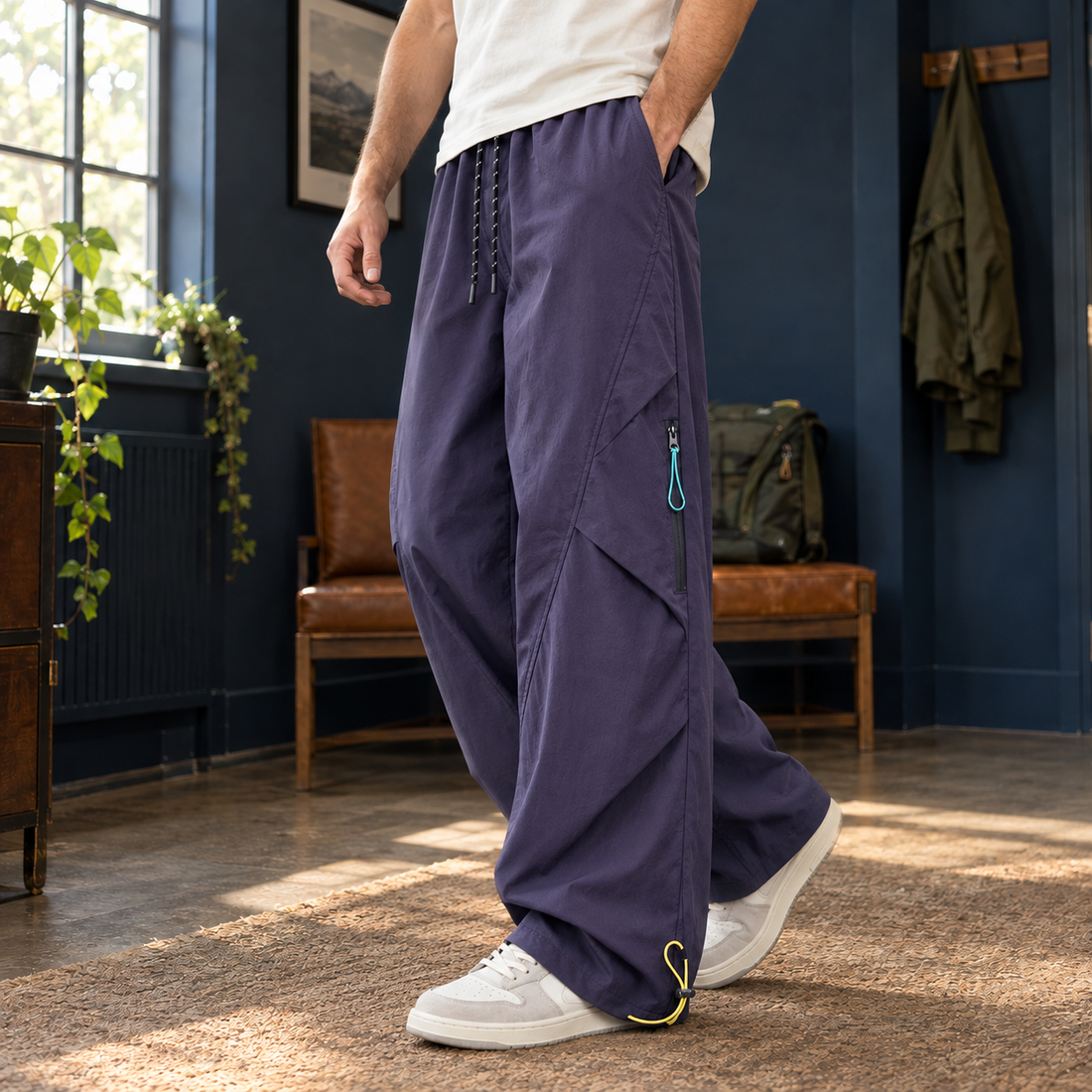 Cooper Wide Leg Pants - Purple