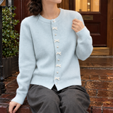 Nicole Bow Cardigan - Light Blue