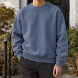 Zane-Stone Relaxed Sweatshirt - Haze Blue