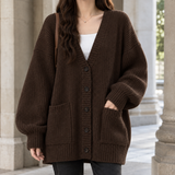 Ursuline Ribbed Jacket - Brown