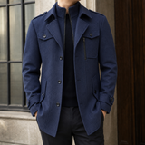 Burnaby-Cole Layered Jacket - Navy Blue