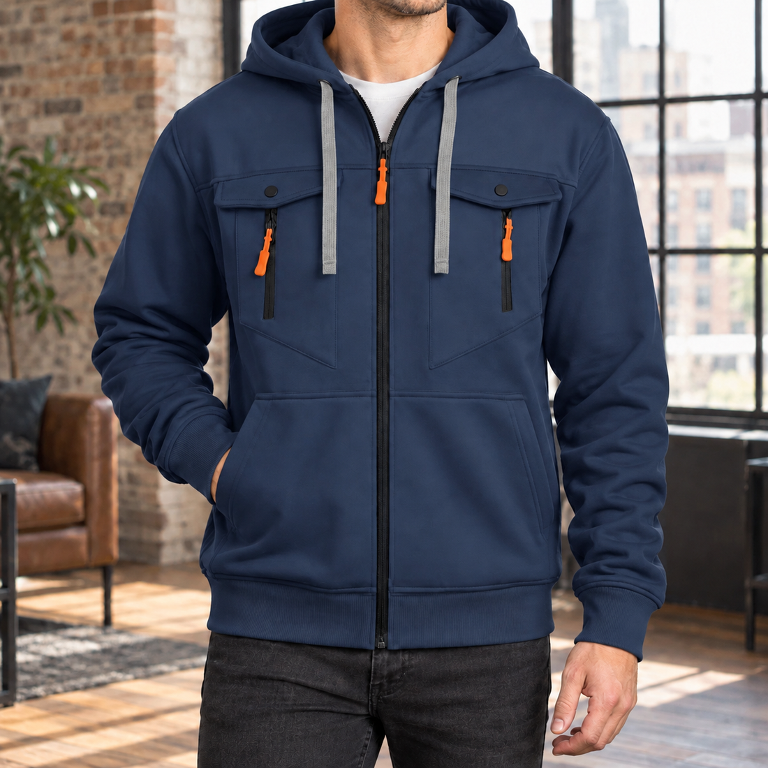 Corwin-Ellis Utility Jacket - Navy Blue
