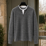 Christian-Ellis Layered Sweater - Dark Gray