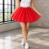 Willa-Kate Layered Tutu Skirt - Red