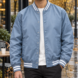 Cooper-Lane Varsity Jacket - Light Blue