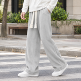 Lewis-West Straight Leg Pants - Light Gray