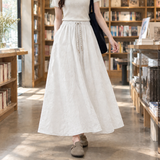 Mariella Flowing Maxi Skirt - White
