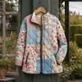 Blue Patchwork Floral