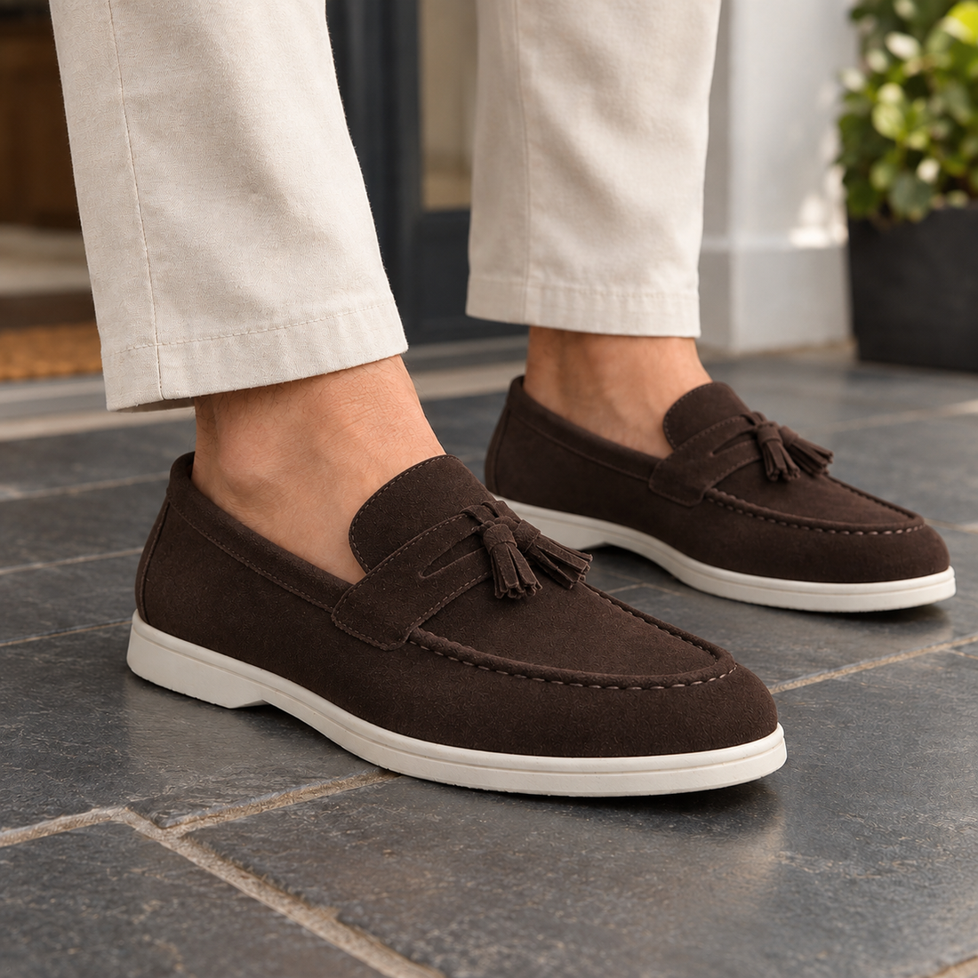 Aldobrandi Tassel Loafers - Brown