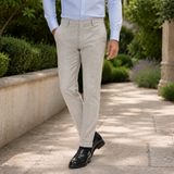 Sebastian Cuffed Pants - Perla White