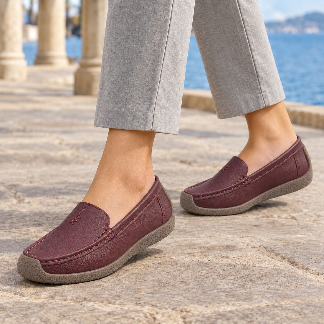 Pallavicini Slip-On Loafers - Wine Red