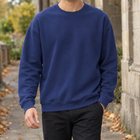 Round Neck-navy Blue