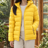 Bettina-Mae Hooded Puffer Jacket - Yellow