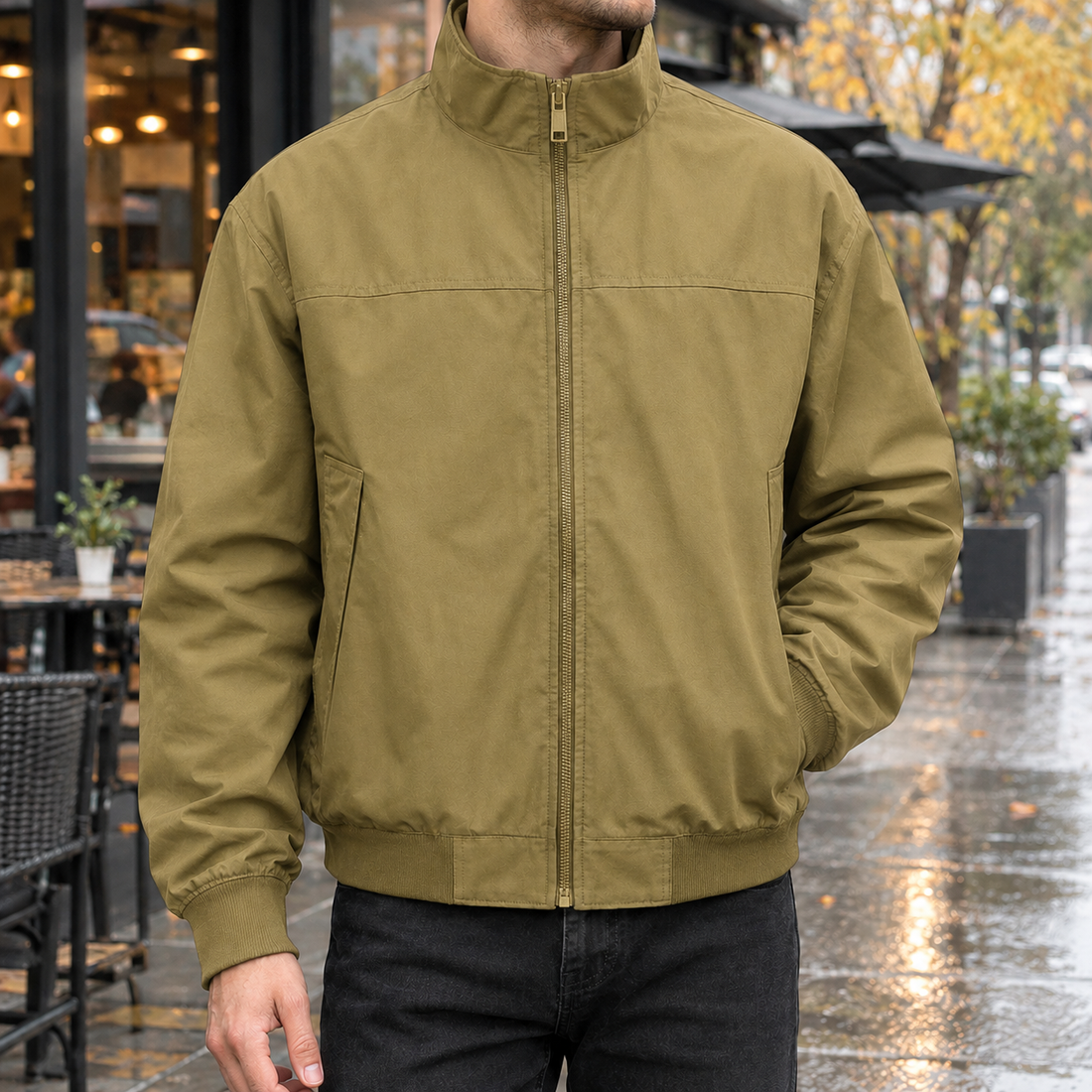 Hadrian-Ellis Flight Jacket - Khaki
