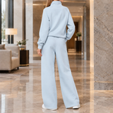 Sibylla Wide Leg Set - Light Blue