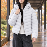 Demelza-Skye Hooded Puffer Jacket - White
