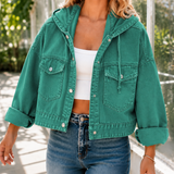 Antonia-Rae Hooded Jacket - Teal