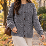 Oriane-Hope Relaxed Cardigan - Gray