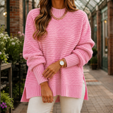 Fleur Textured Sweater - Pink