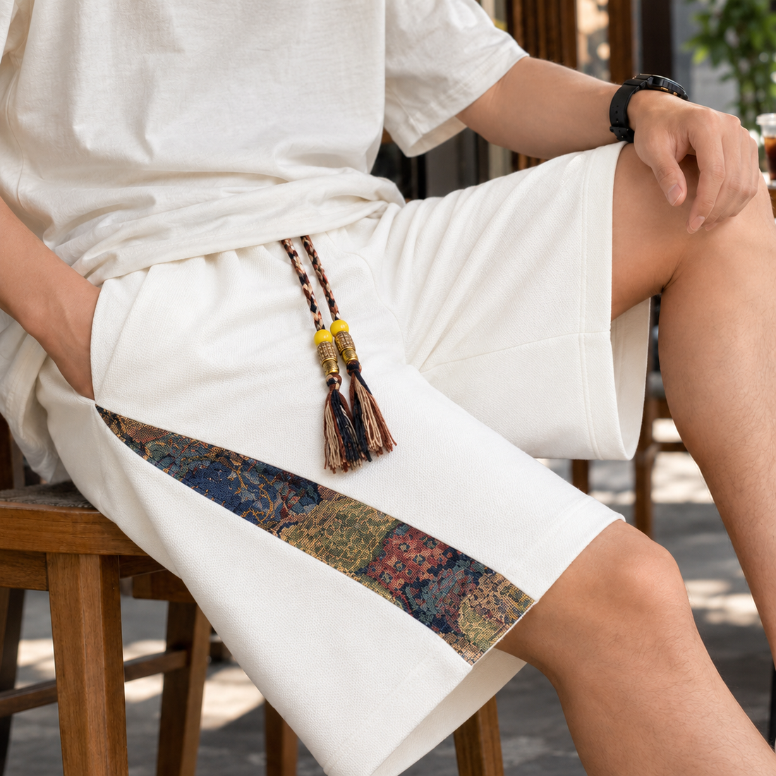 Odilon Relaxed Shorts - White