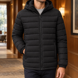 Magnus-York Hooded Puffer Jacket - Black