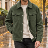 Kasimir-Ellis Corduroy Lined Jacket - Green
