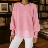 Marlene-Jade Ribbed Sweater - Pink