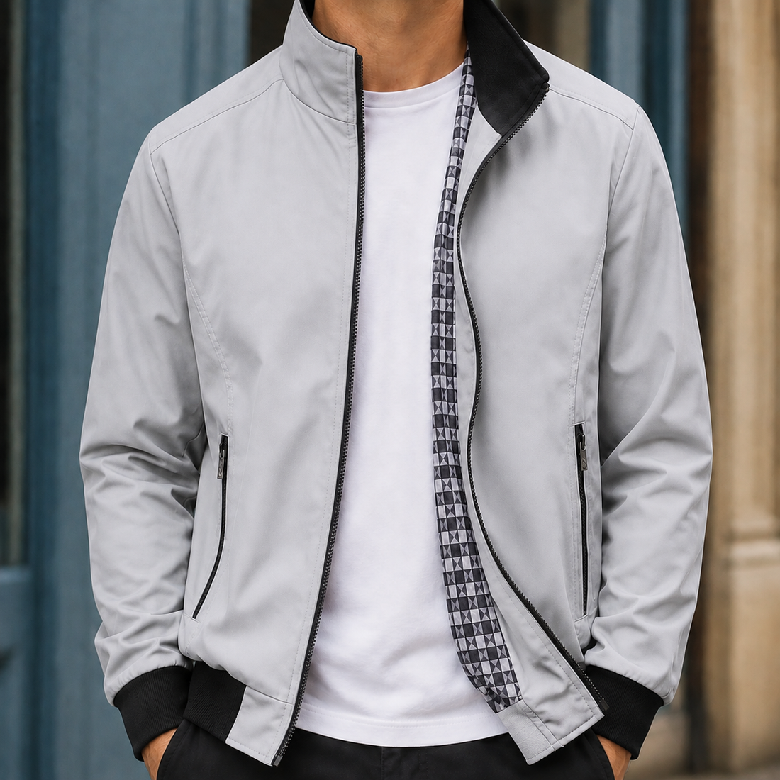 Graham-Tate Bomber Jacket - Gray