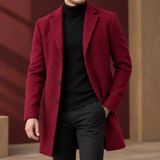 Ralph-Rhys Wool Coat - Wine Red