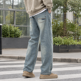 Keaton-Miles Relaxed Jeans - Light Blue
