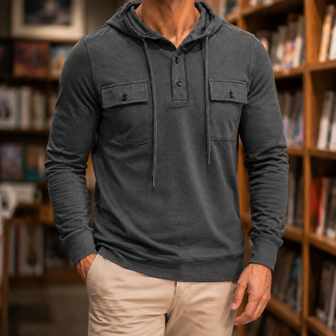 Nathaniel Utility Hoodie - Dark Gray
