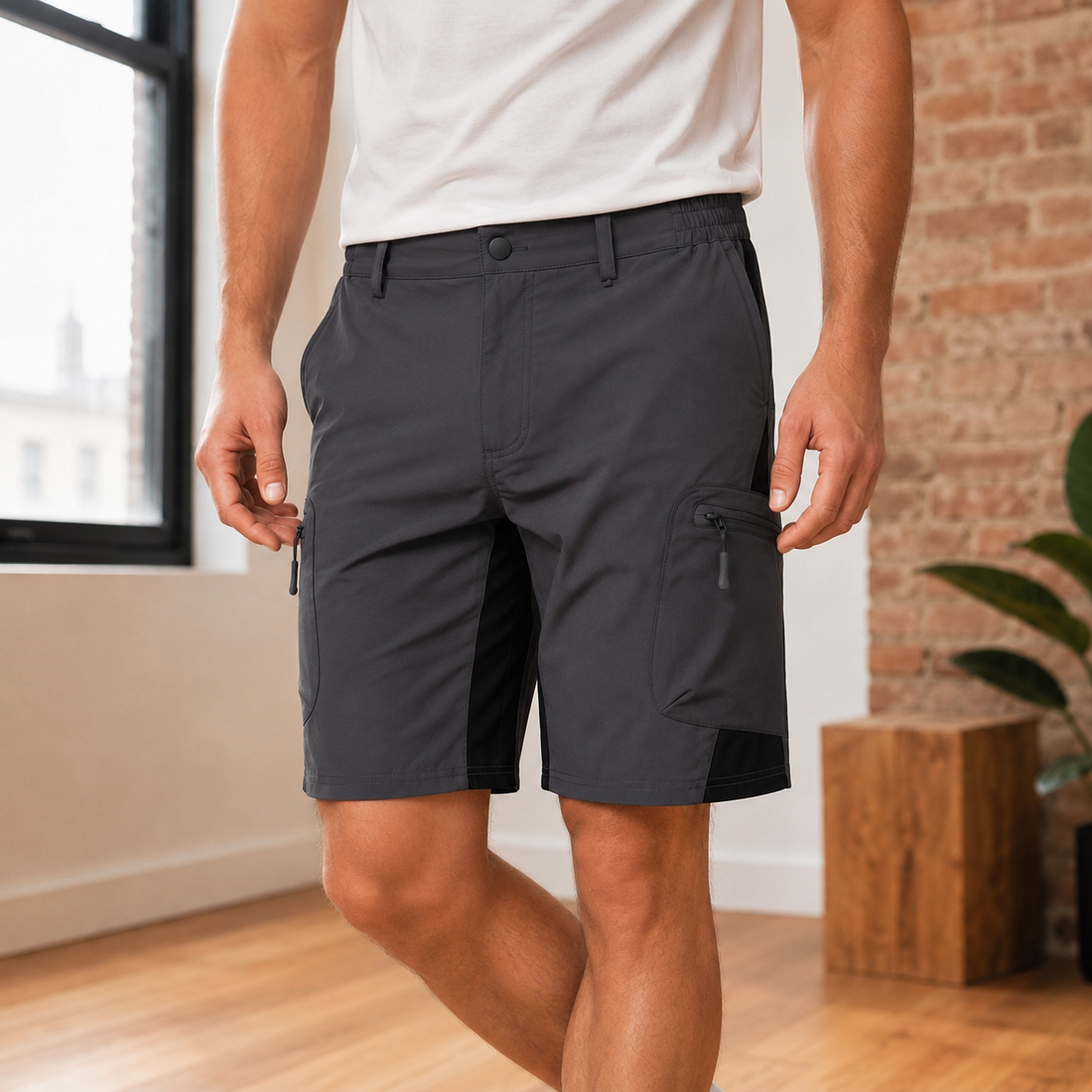 Emmett Utility Shorts - Dark Gray