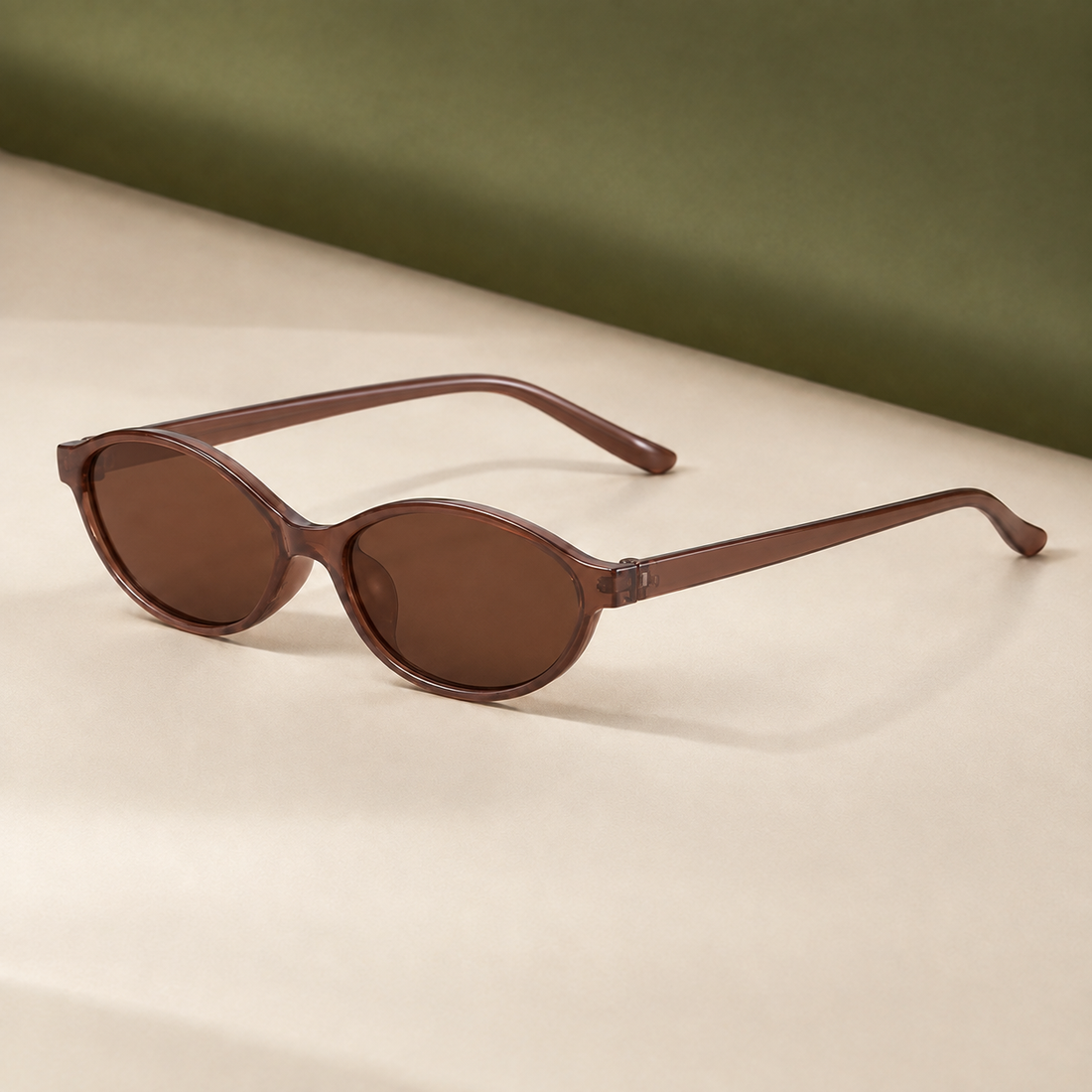 Lothaire Oval Sunglasses - Tea Frame Tea Slices