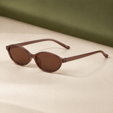Lothaire Oval Sunglasses - Tea Frame Tea Slices