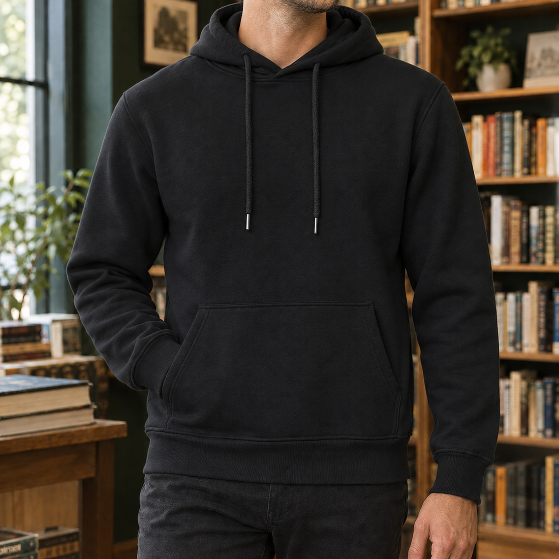 Damian-Cole Hooded Hoodie - Black