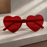 Clovis Heart Sunglasses - Red
