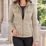 Eloise-Lane Hooded Jacket - Apricot