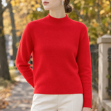 Darcy-Mae Wool Sweater - Bright Red