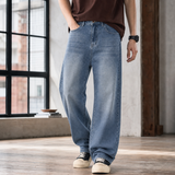 Liam-Rhys Wide Leg Jeans - Vintage Blue