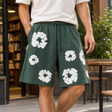 Arthur-Grey Relaxed Shorts - Green